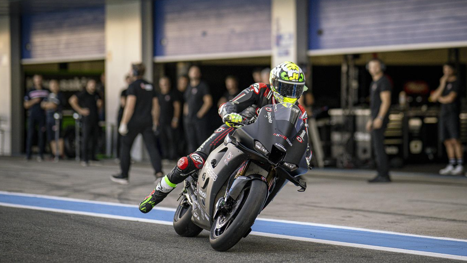 Axel Bassani, 2024 WorldSBK Jerez Test. Credit: Kawasaki.